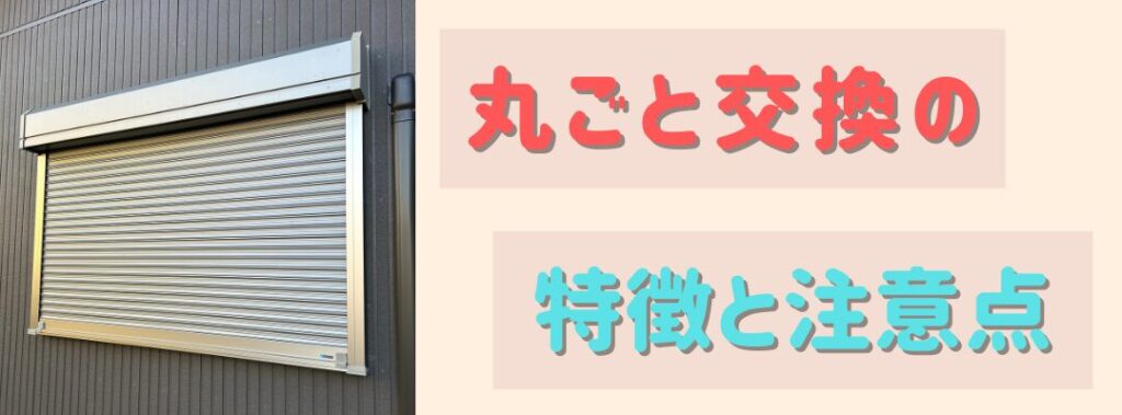 丸ごと交換の特徴と注意点